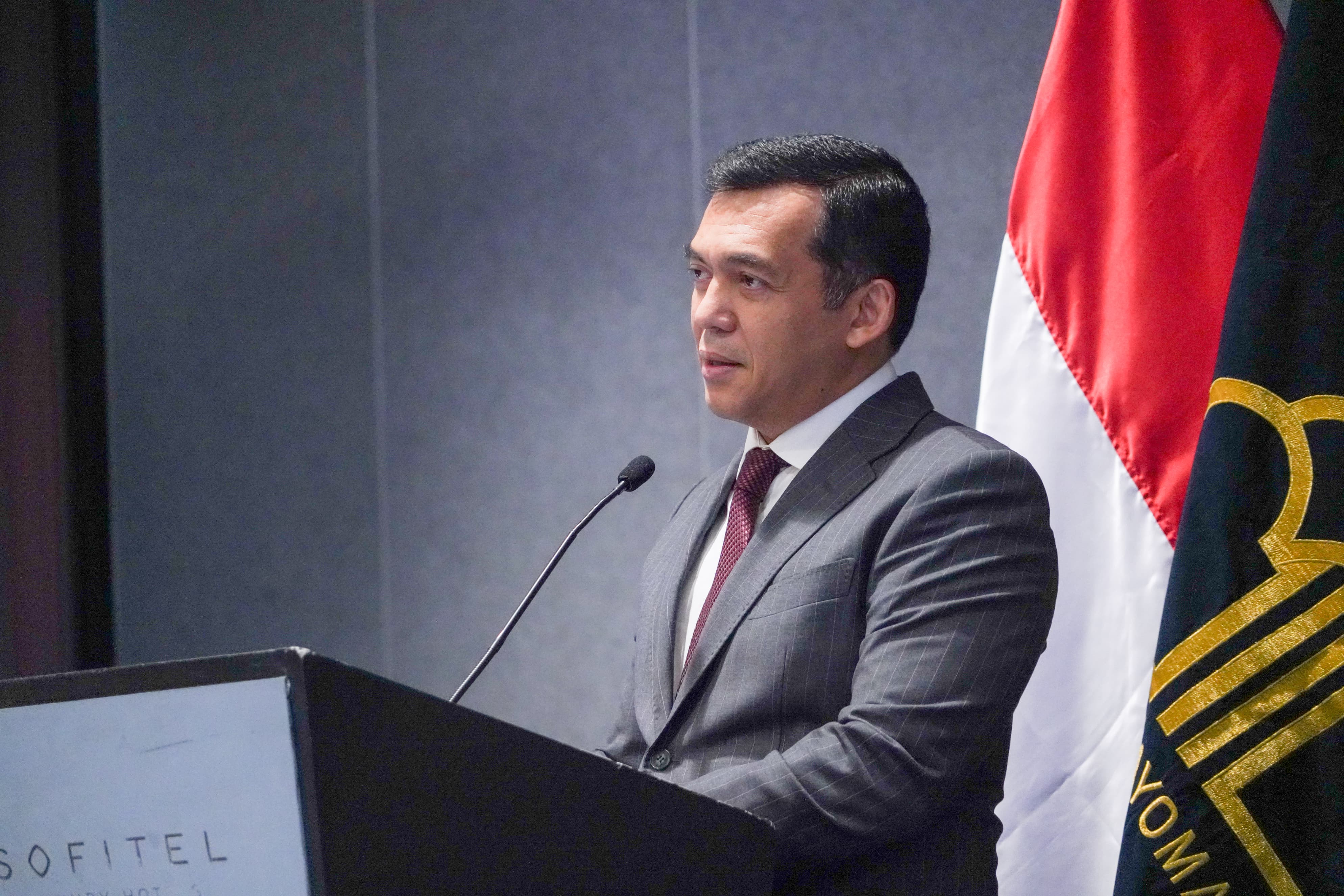 Dirjen Imigrasi Silmy Karim saat menyampaikan sambutan tentang Anak Berwarganegara Ganda